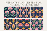 10 Pashmina Petals Seamless Patterns, a Pattern Graphic by Inknfolly (Thumbnail 2 of 6)