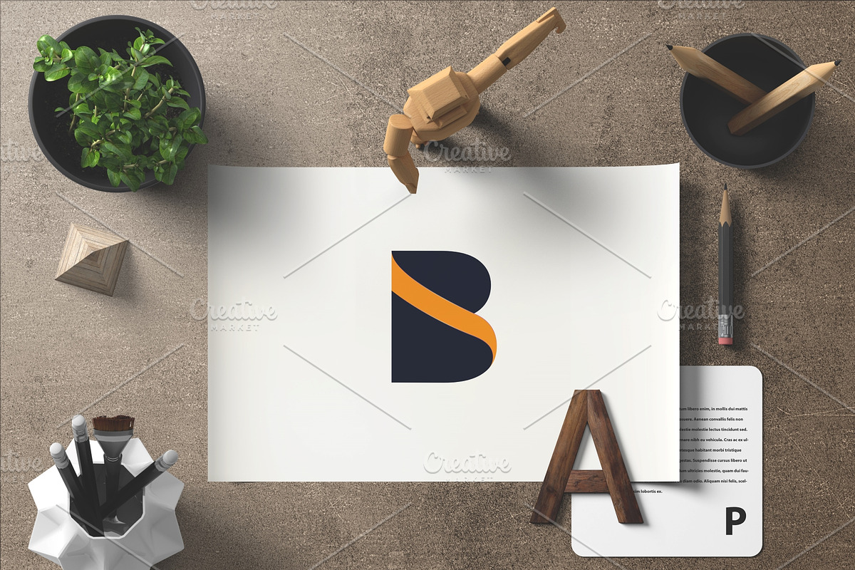 Versatile B Letter 4 Icons Set, a Branding & Logo Template by DesignBox (Photo 2 of 5)