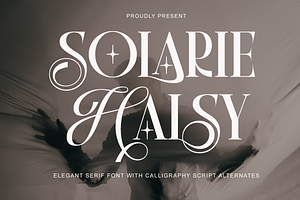 Solarie Halsy - Elegant Serif Font, a Serif Font by RagamKata