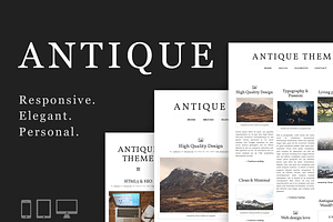 Antique: Responsive & Elegant Theme