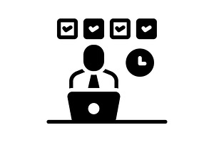 Duty responsibility solid icon, a Solid Icon by Creative priyanka