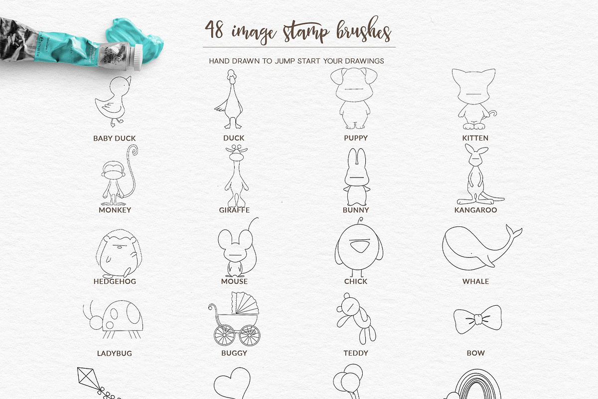 Brushes, Stamps & Texture Toolbox, a Brush Add-On by Pretty Little Lines (Photo 11 of 21)