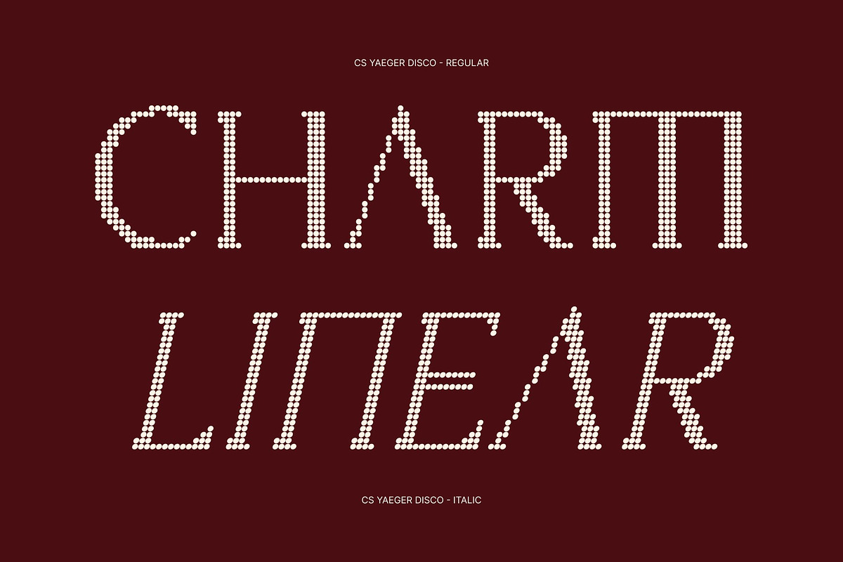 CS Yaeger Disco, a Serif Font by Craft Supply Co. (Photo 3 of 8)
