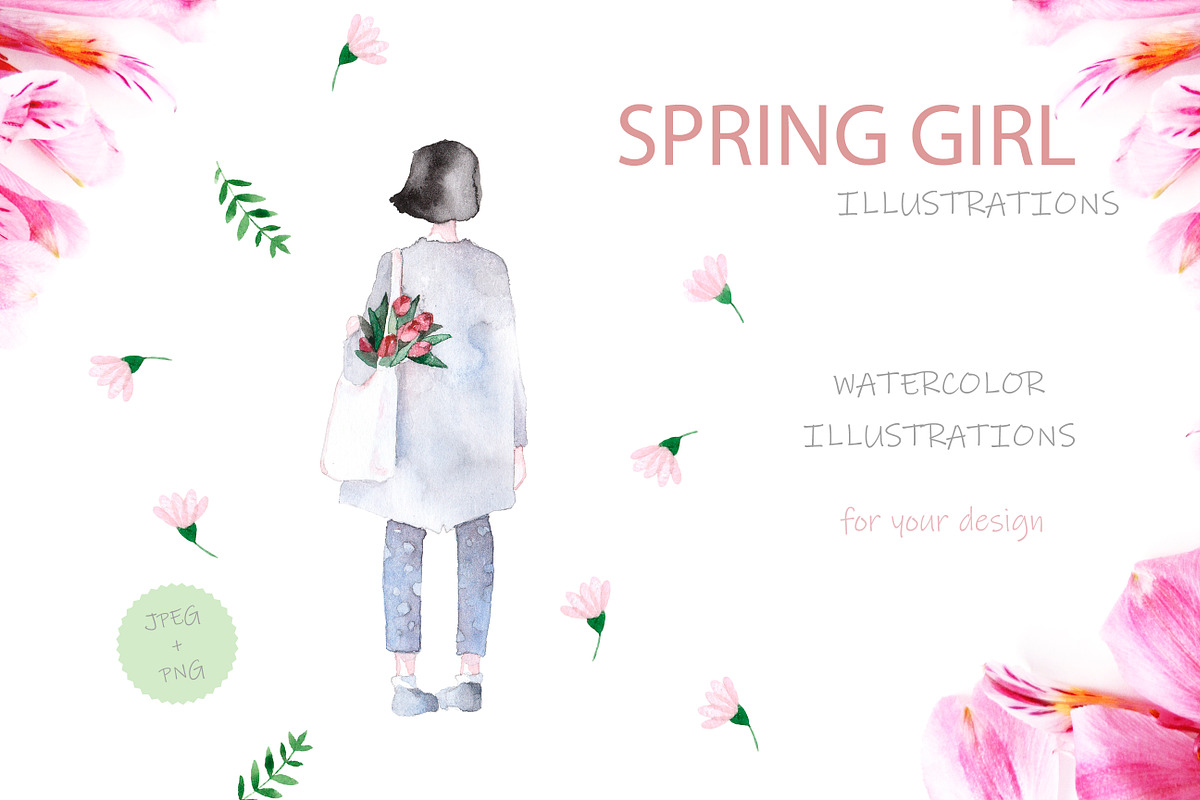 Spring Girl, a Person Illustration by Knysh Ksenya (Photo 1 of 8)