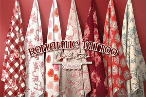 Romantic Tattoo, a Pattern Graphic by MSNTY STUDIOX