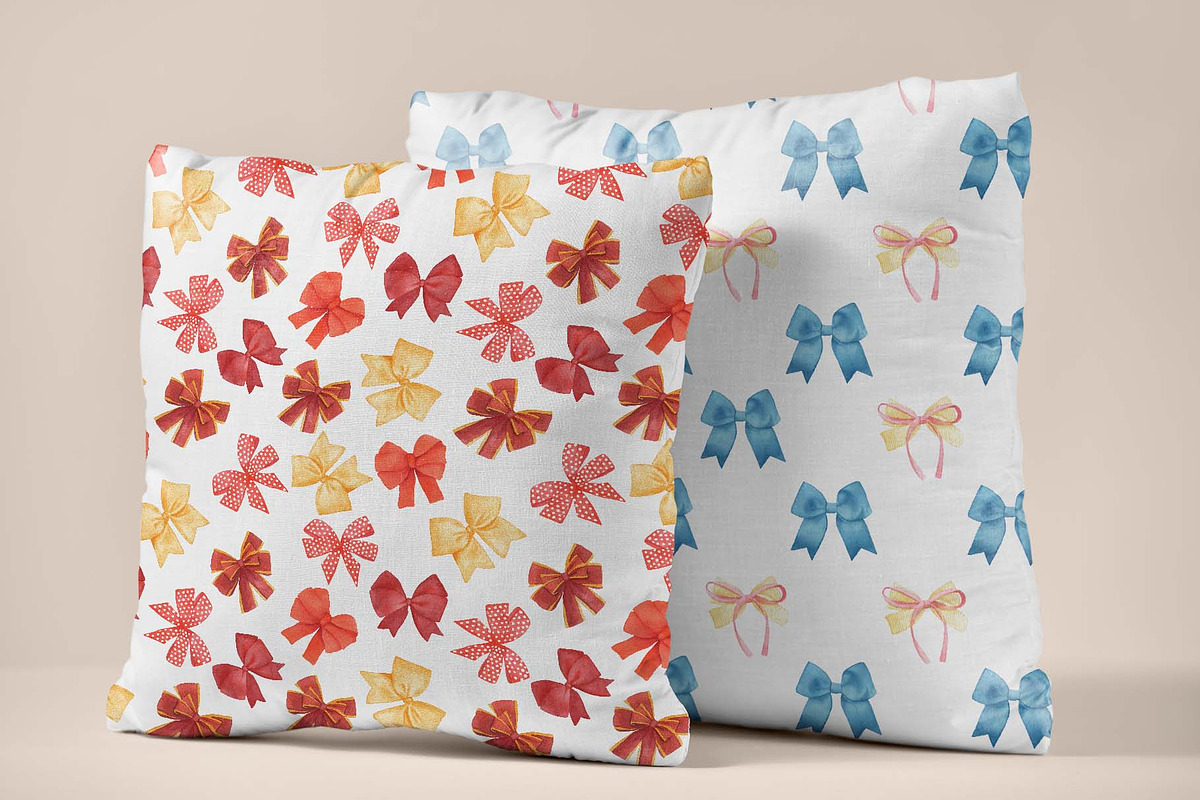 Bows Watercolor Collection, a Decorative Illustration by ElenaPlatovaArt (Photo 5 of 7)
