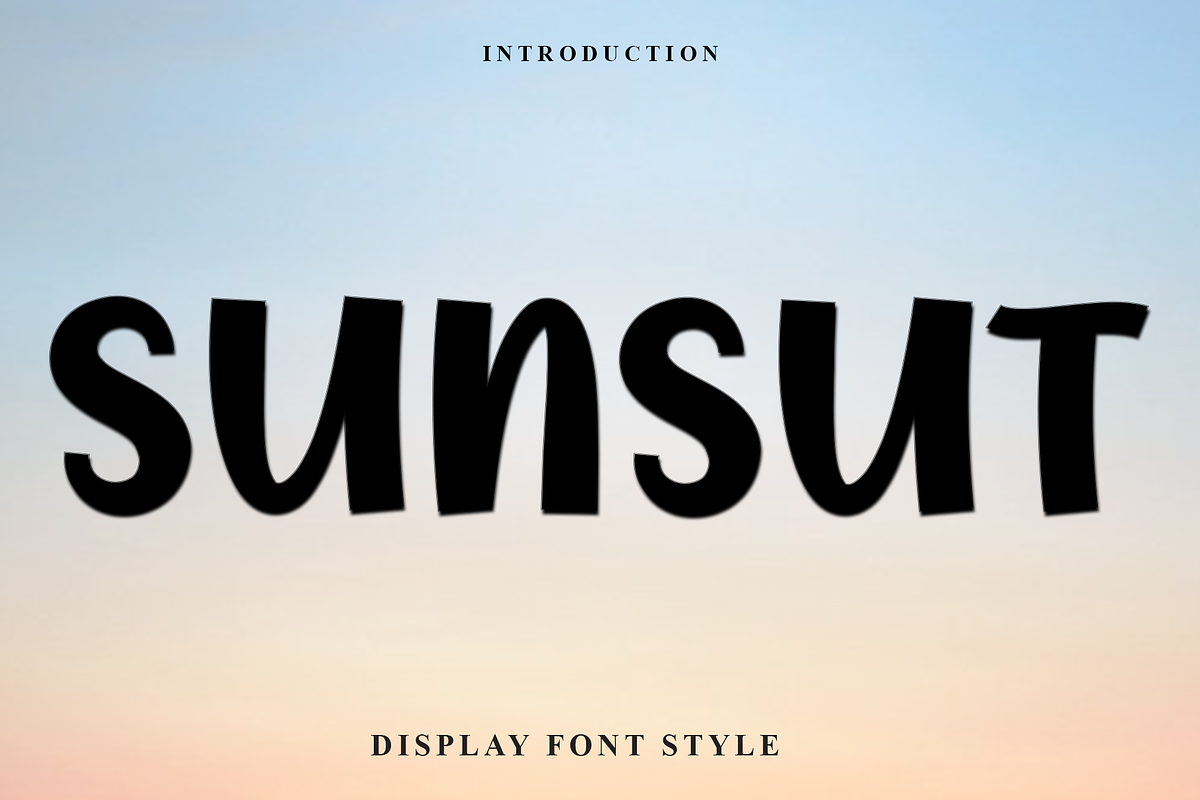 Sunsut, a Script Font by InermediaSTUDIO (Photo 1 of 8)