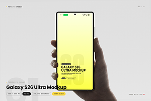 Galaxy S26 Ultra Mockup, an Android Mockup by Toasin Studio