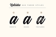 Kaleidos Rough, a Script Font by Mika Melvas (Thumbnail 2 of 8)