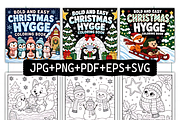 Bold Easy Christmas Hygge Coloring, a Seasonal Illustration by Coco Bloom (Thumbnail 2 of 3)