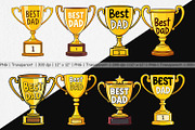 Trophy Clipart, a Graphic by Artnoy (Thumbnail 2 of 5)