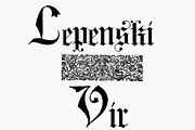 Lepenski Vir, a Blackletter Font by Intellecta Design (Thumbnail 1 of 5)