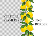 Watercolor Lemon borders png., a Graphic by ARTVracovska (Thumbnail 3 of 5)