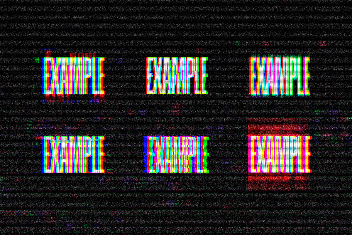 Classic Glitch Effects Collection, a Layer Style Add-On by pixelbuddha.net (Photo 7 of 12)