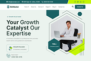 Business Consulting WordPress Theme, a WordPress Template by UInstrument (Thumbnail 1 of 11)