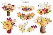 Autumn rustic watercolor kit, a Decorative Illustration by Elegantia (Thumbnail 5 of 10)
