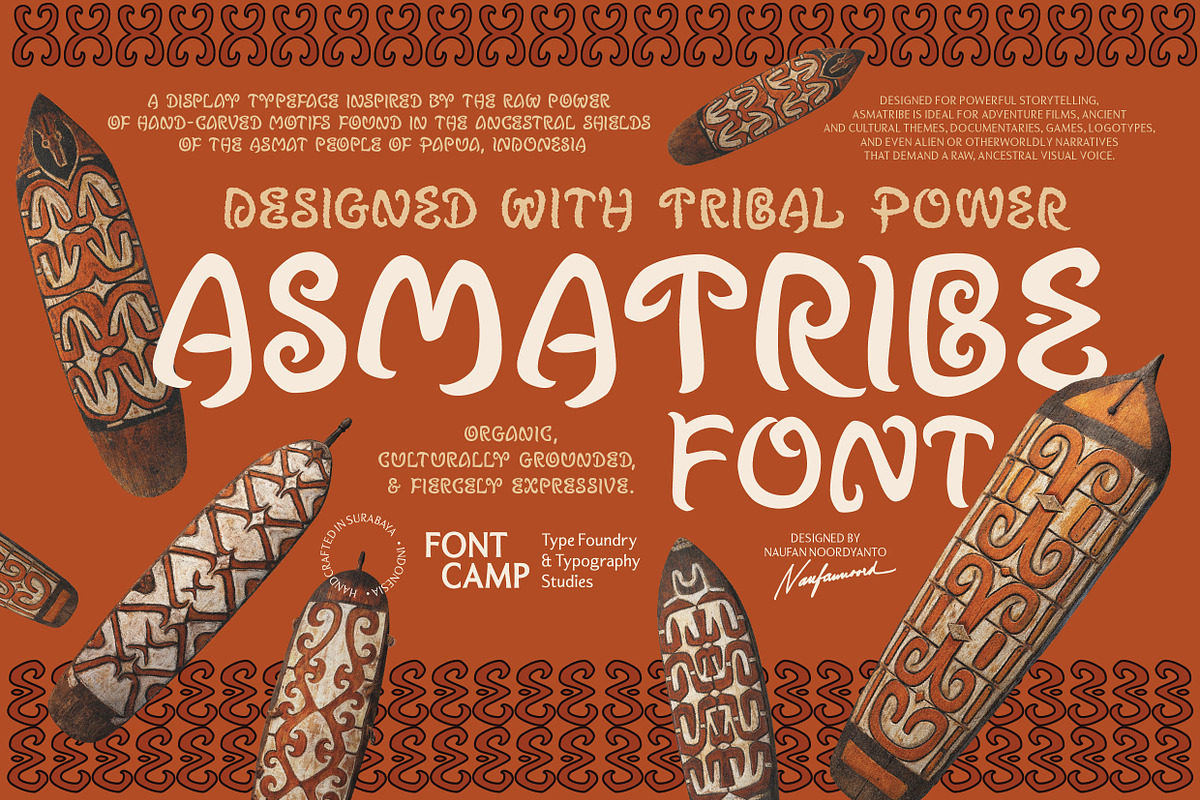 Asmatribe Font, a Handwritten Font by Fontcamp Type Foundry (Photo 12 of 12)