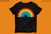 Rainbows Clip Arts - PNG, SVG, EPS, an Illustration by Kessens (Thumbnail 3 of 3)