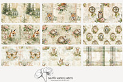 70 vintage woodlands repeat pattern, a Pattern Graphic by Poppy Lane Studio (Thumbnail 6 of 10)