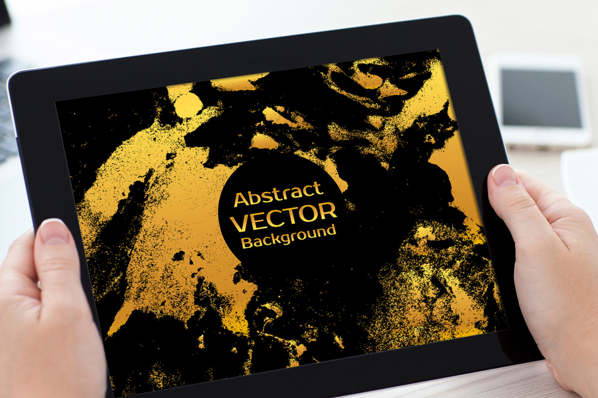 MARBLE GOLD ON BLACK Vector Textures, a Texture Graphic by ekaart (Photo 8 of 11)