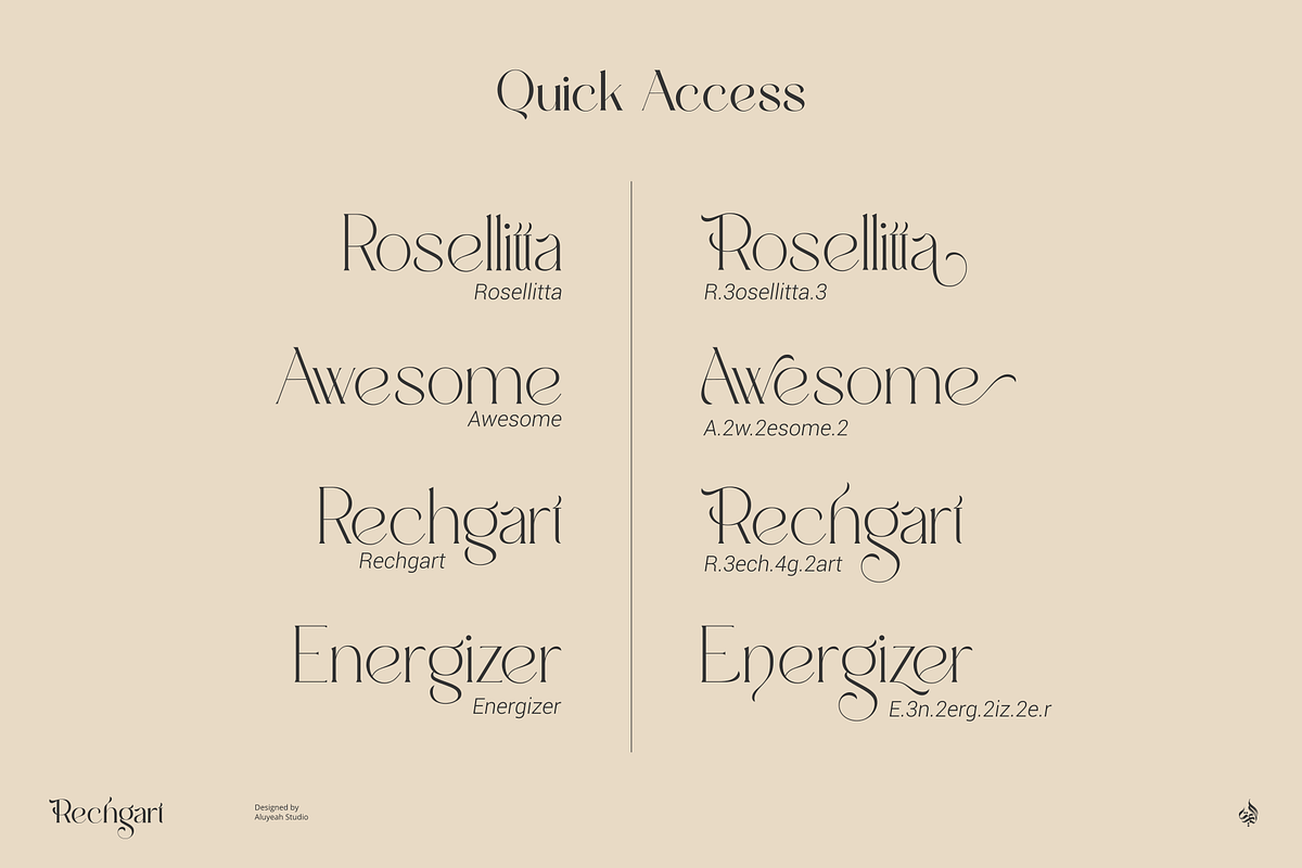 Rechgart, a Serif Font by Aluyeah Studio (Photo 13 of 15)