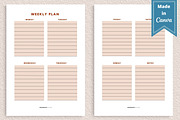 Weekly Planner Template, Canva, a Templates & Theme by Jaboor Magics (Thumbnail 2 of 5)