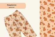 Capybaras, a Pattern Graphic by AnnaEshka (Thumbnail 1 of 2)