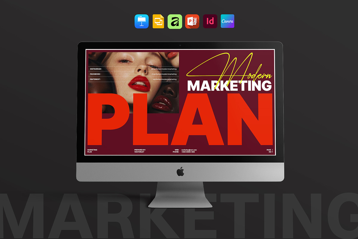 Marketing Plan Presentation Template, a Presentation Template by Laycraft Studio (Photo 2 of 9)