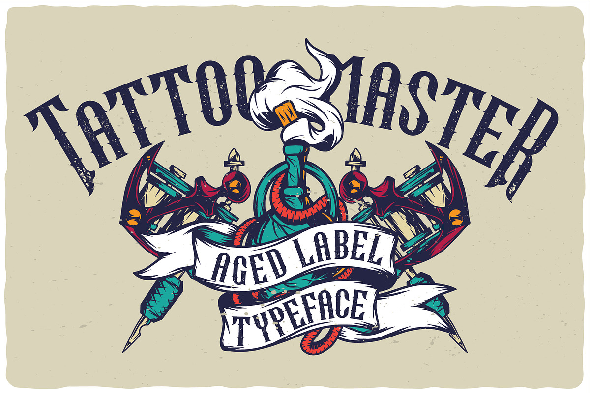 Tattoo Master label font preview 5