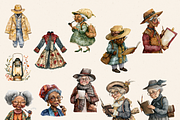 OLD LADY DETECTIVE CLIPART PACK, a Person Illustration by Daring Digies (Thumbnail 3 of 10)