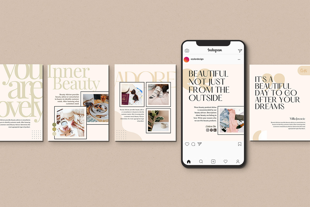 Insta Beauty Series Canva, a Social Media Template by Analogi Studio (Photo 26 of 28)