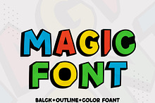 Magic font - Colorful Alphabet