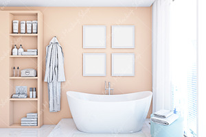 Frame Mockup & Bathroom Mockup 531