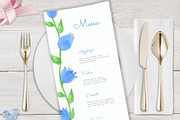 Bellflower Watercolor Wedding Suite, a Stationery Template by Love Design (Thumbnail 8 of 15)