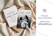 Wedding Invitation Cards Mockup 5x7, a Mockup by Mie Mockup Studio (Thumbnail 5 of 7)