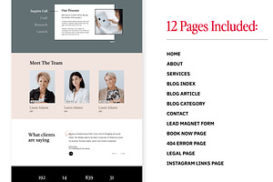 Showit Template For Small Businesses