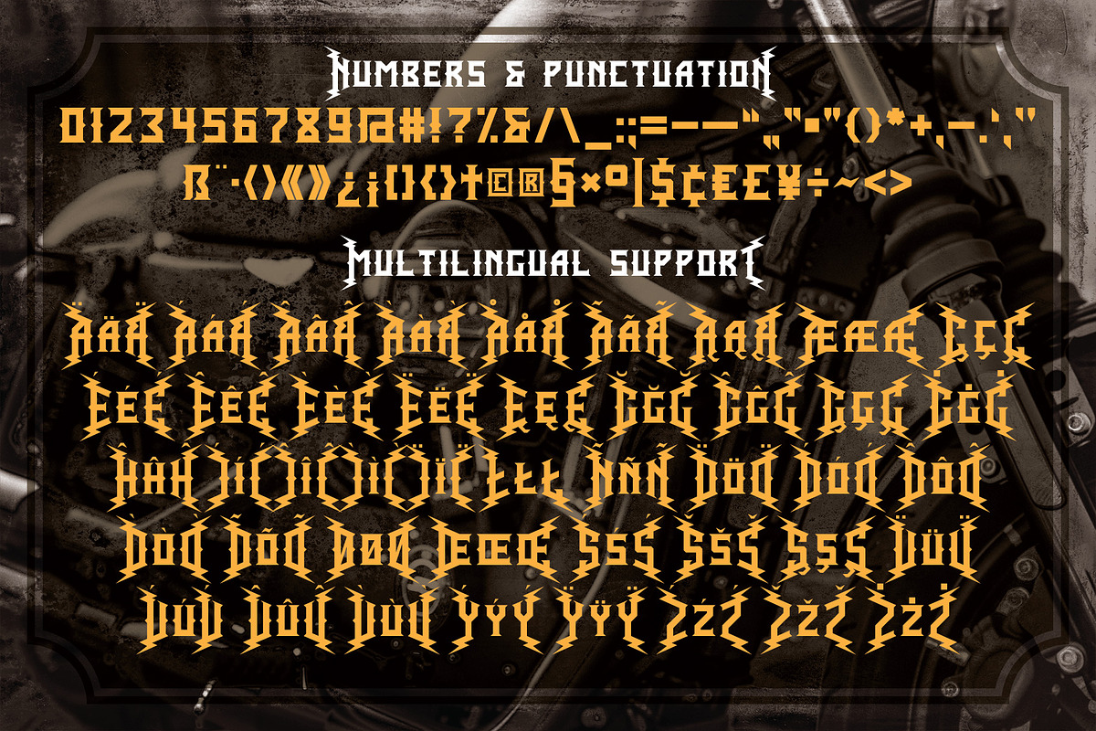 Biker Legion - Retro Label Font, a Blackletter Font by JumboDesign (Photo 5 of 5)