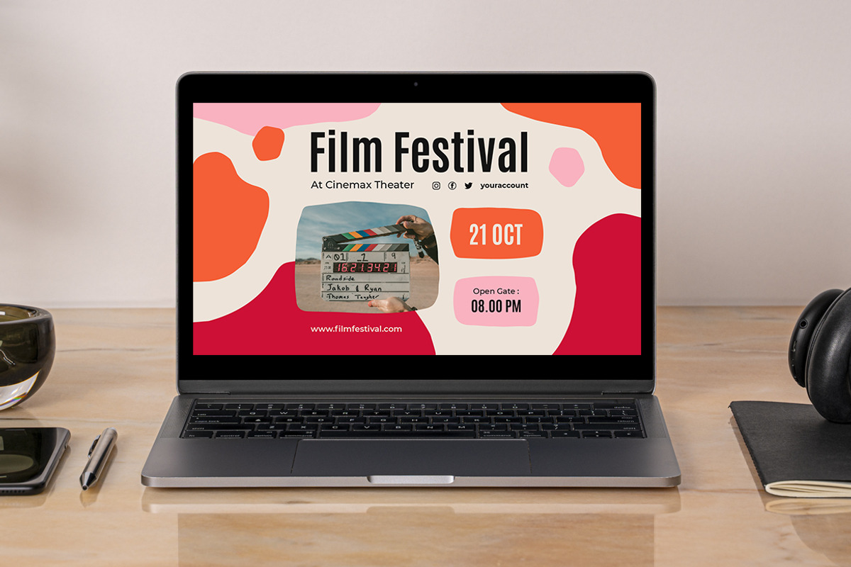 Film Festival Digital Poster, a Templates & Theme by MikroType Std (Photo 4 of 4)