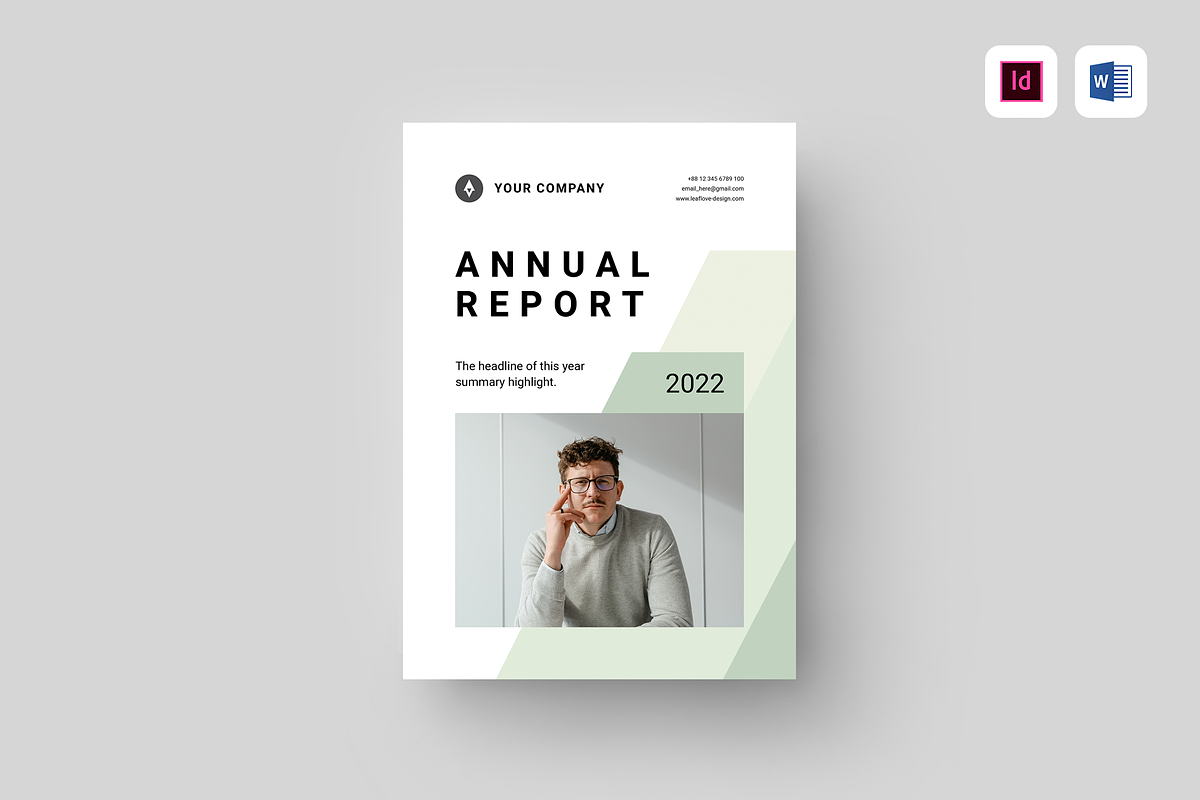 Annual Report | MS Word & Indesign, a Brochure Template by Leaflove (Photo 1 of 10)