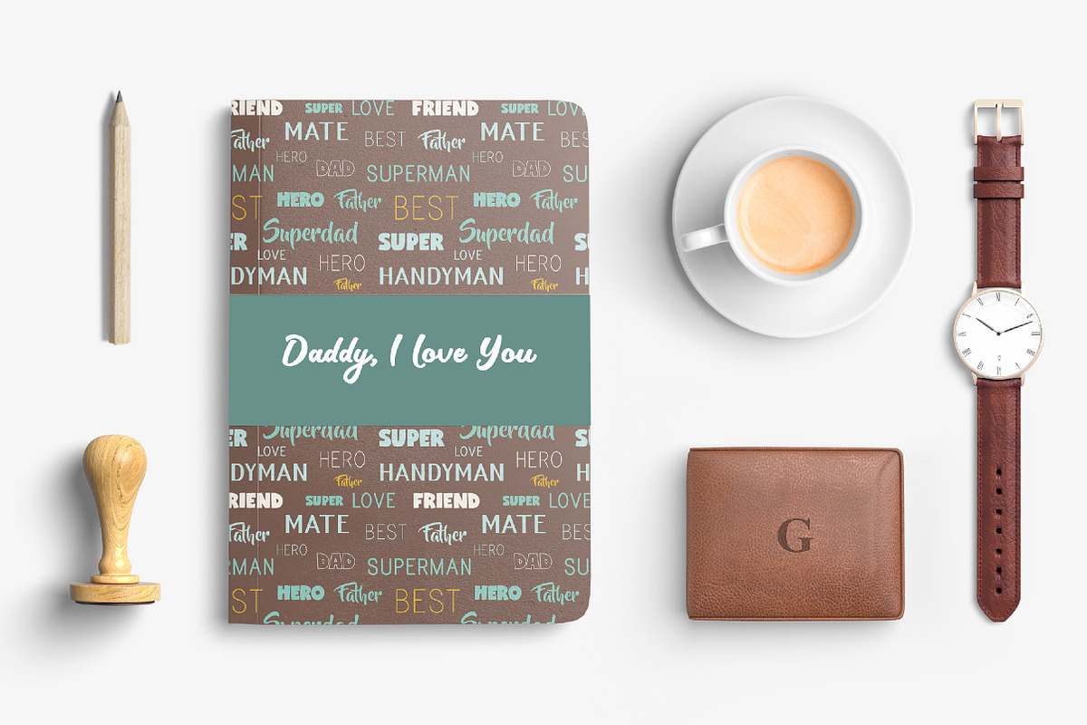 Father's Day Seamless Patterns, a Decorative Illustration by jenny lipets (Photo 2 of 6)