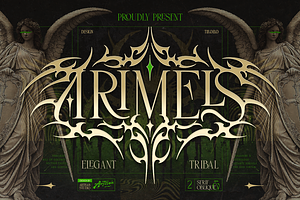 Arimels - Tribal Display Font