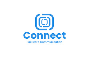 Connecting logo icon illustration, a Branding & Logo Template by Dyn Studio
