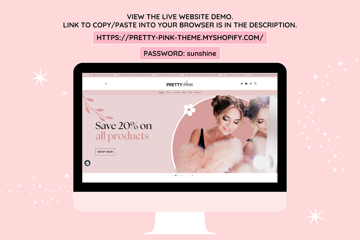 Nail Salon Shopify Theme, a Shopify Template by SunshineStudioBoutique (Photo 4 of 9)