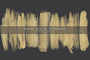 Rich Gold Glittery Brush Strokes, an Object Graphic by OM Creativ (Thumbnail 2 of 6)