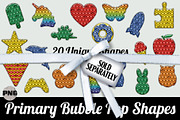 Pastel Bubble Pop Shapes PNG Set, an Object Graphic by AlexandHer Digital Art (Thumbnail 4 of 5)