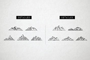 45 Mountain Icons - Logo Icons, an Icon by Hatch Design Workshop (Thumbnail 5 of 12)