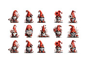 Whimsical Spring Gnome Clipart Bundl, an Illustration by GatewayDesign (Thumbnail 3 of 6)