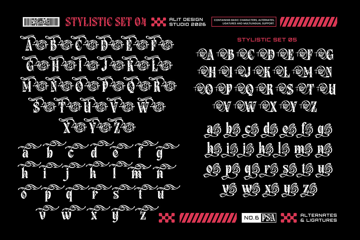 Chrome Revenant Typeface, a Serif Font by alit design