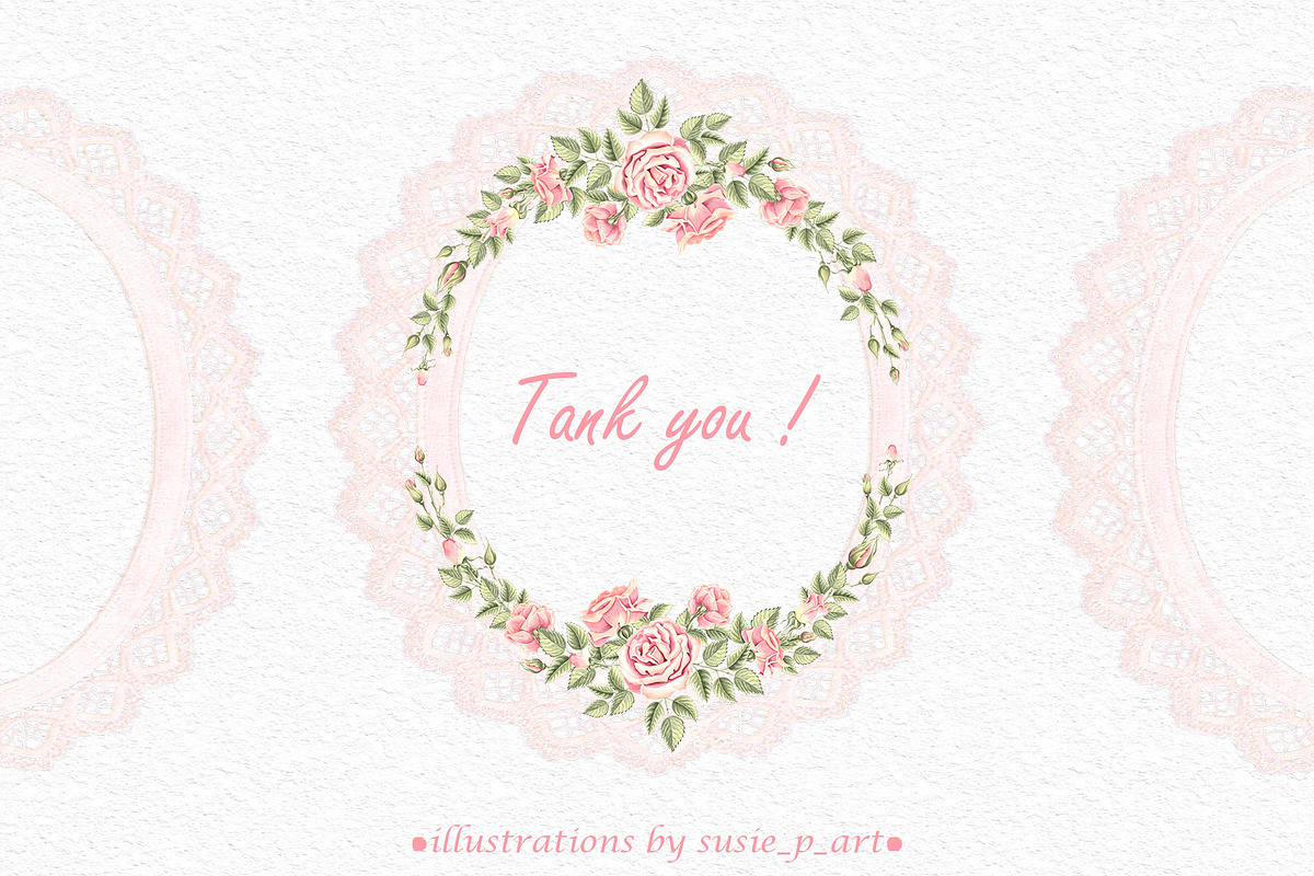 Ethereal Roses watercolor collection, a Decorative Illustration by susie-p-art (Photo 19 of 19)