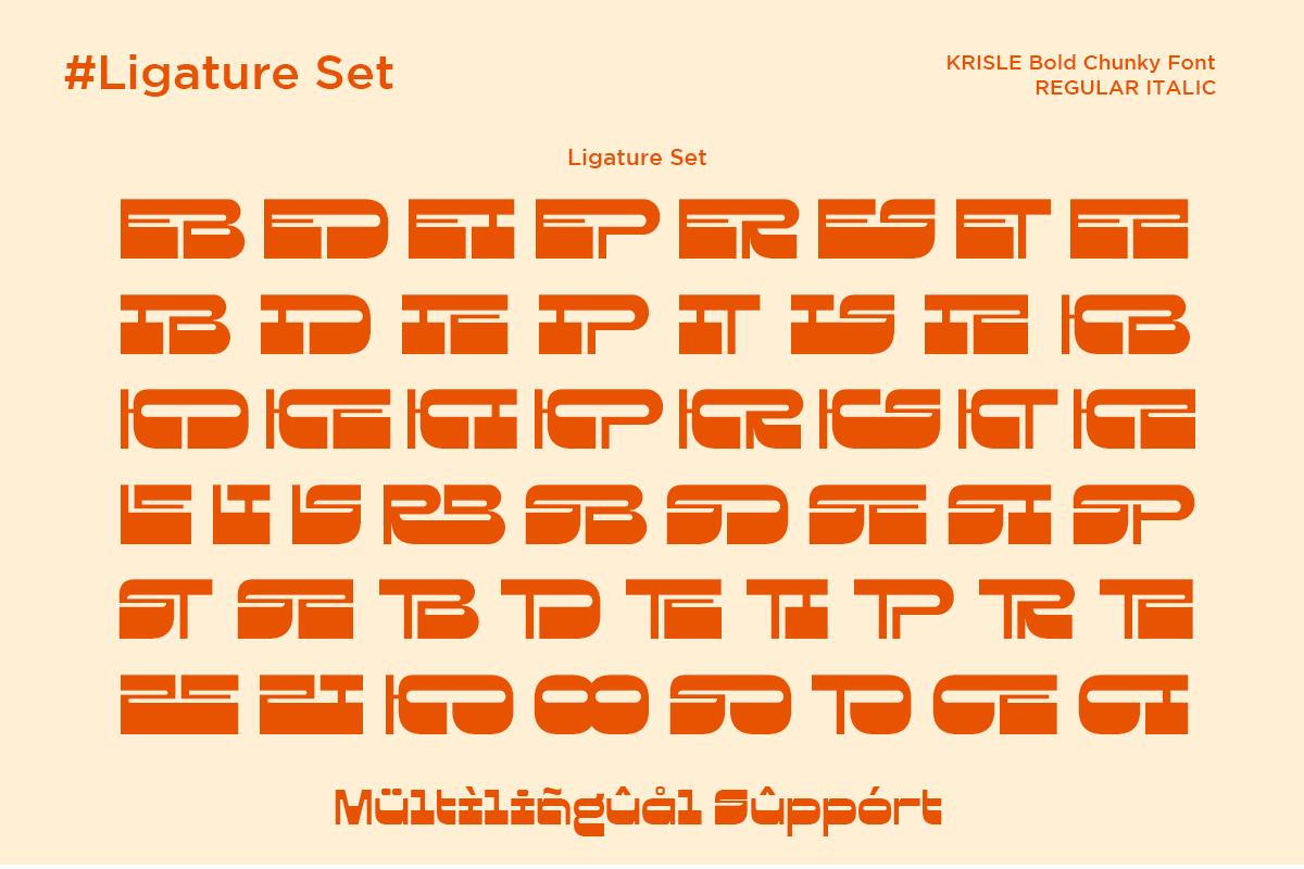 Krisle - Bold Chunky Font, a Sans Serif Font by Say Studio (Photo 11 of 11)
